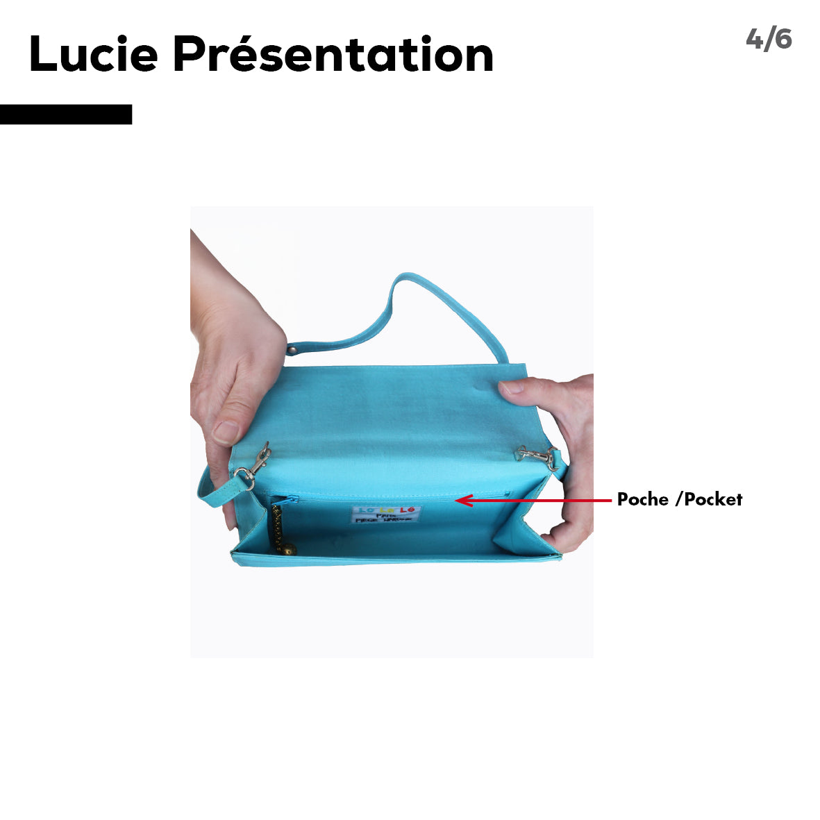 Pochette Haute Couture Lucie. Pièce unique brodée et ornée de bijoux vintage.